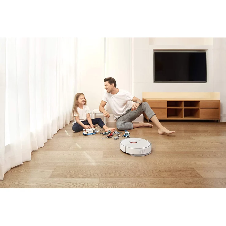 Roborock S6 Pure White Saugroboter mit Wischfunktion, 150 min Akkubetrieb, App- und Sprachsteuerung, Lasernavigation, weiß – Bild 7