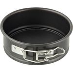Dr. Oetker Springform Ø 12 cm, kleine Kuchenform mit Flachboden, runde Backform aus Stahl mit Antihaftbeschichtung (Farbe: schwarz), Menge: 1 Stück