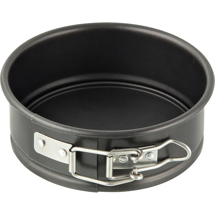 Dr. Oetker Springform Ø 12 cm, kleine Kuchenform mit Flachboden, runde Backform aus Stahl mit Antihaftbeschichtung (Farbe: schwarz), Menge: 1 Stück – Bild 1