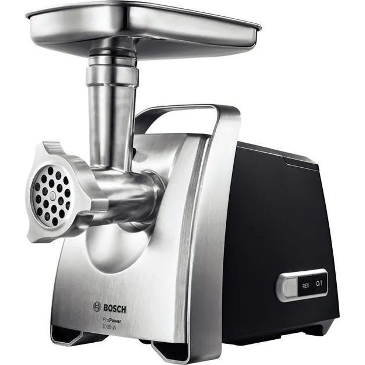 Bosch MFW68660 ProPower Fleischwolf, hohe Blockierleistung, schnelles Verarbeiten, 20 Funktionen, 880 Watt, schwarz – Bild 1
