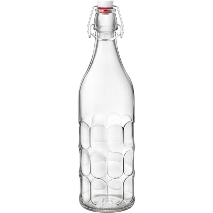 Bormioli Rocco Glasflasche mit Verschluss, 1 l