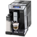 De'Longhi ECAM 45.766.B Eletta Cappuccino Kaffeevollautomat mit Milchsystem und integriertem Mahlwerk, Cappuccino und Espresso auf Knopfdruck, Digitaldisplay mit Klartext, 2-Tassen-Funktion, schwarz