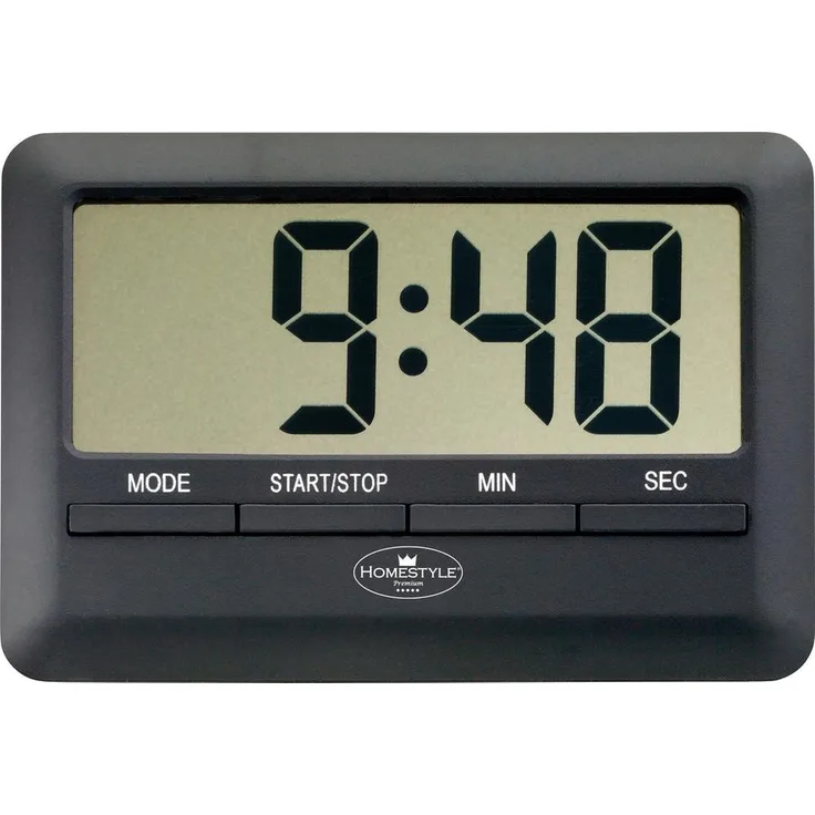 MM Spezial Küchentimer, Kunstoff, schwarz, 10 x 10 x 5 cm
