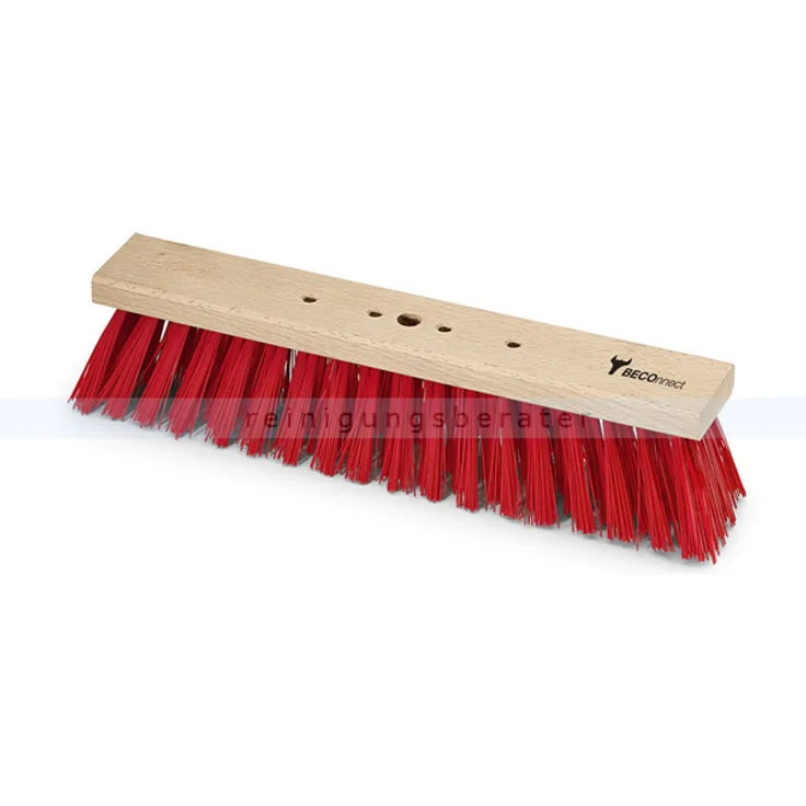 Straßenbesen Nölle rot PVC 40 cm Straßenfeger mit BECOnnect Befestigung