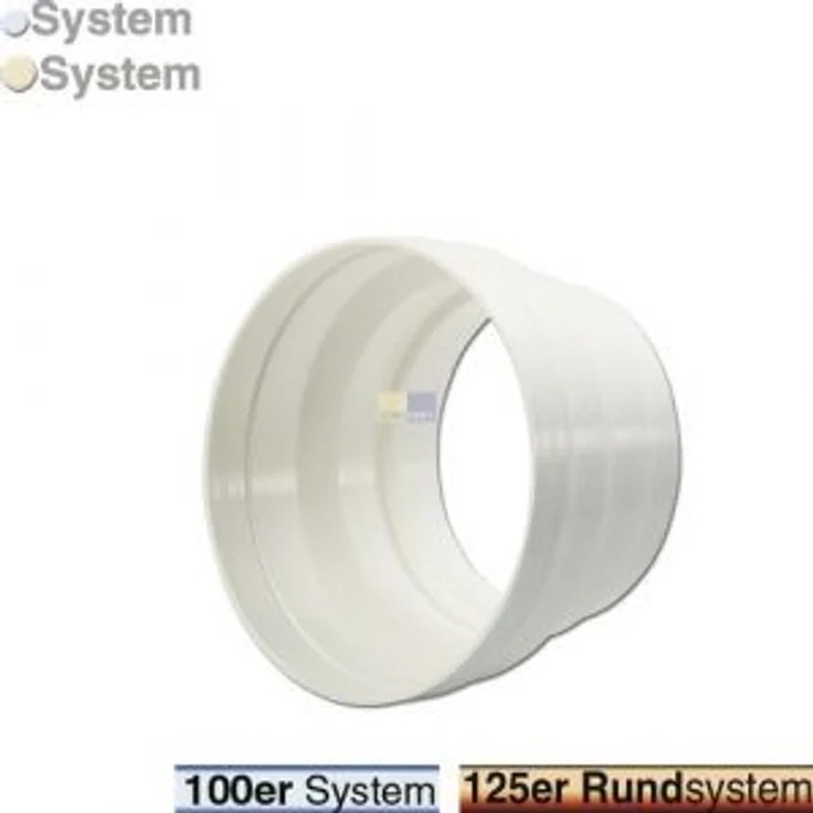 Adapter 100-125erØ für Abluftschlauch Rohr Belüftungstechnik