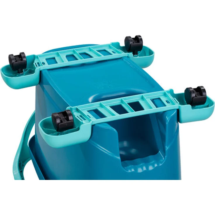 Leifheit Clean Twist Ergo Rollwagen für rückenschonende Bodenreinigung, schieben statt tragen mit 360°-Rollen, passend für alle Leifheit Clean Twist Ergo Systeme – Bild 2