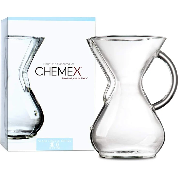 Chemex CM-6GH Kaffee Zubereiter, mit Glasgriff, für bis zu 6 Tassen – Bild 1