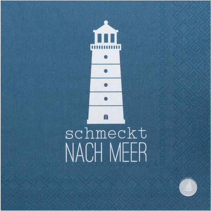 DINING Serviette 33x33cm Schmeckt nach Meer