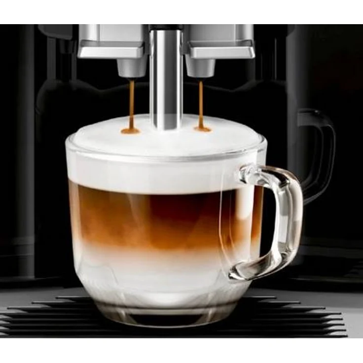 Siemens EQ.300 Kaffeevollautomat TI351509DE mit integriertem Mahlwerk, kompakte Größe, einfache Bedienung, 1.300 Watt, schwarz – Bild 2