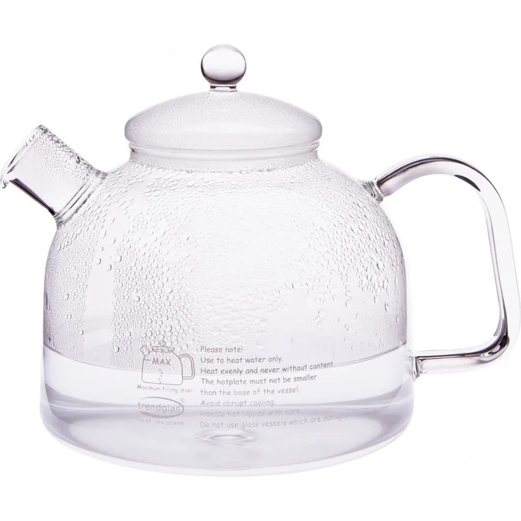 Trendglas Jena Wasserkocher Borosilikat Glas 1,75 L Teekanne Wasserkessel Kanne