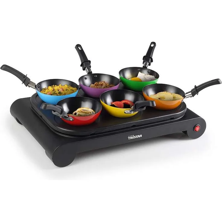 Tristar BP-2827 Party-Wok-Set Auch als Crêpe- und Bratpfanne verwendbar Leistung: 1000 W