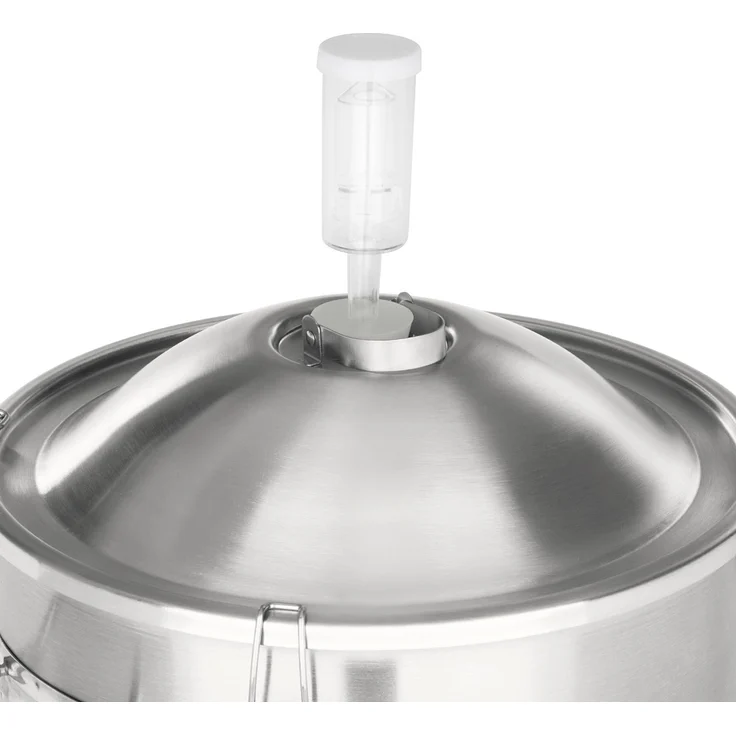 Maischfest Fermentierkessel 30 Liter Gärröhrchen 304-Edelstahl 30 Ltr – Bild 5