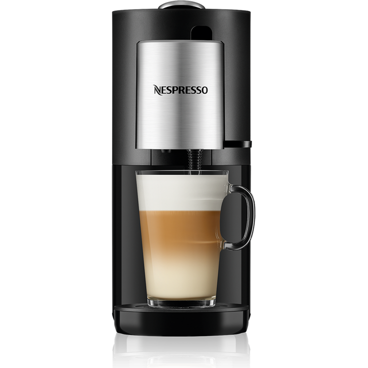 Krups XN8908 Nespresso Atelier Kaffeekapselmaschine, Milchaufschäumsystem direkt in der Tasse, Heiße+kalte Getränke, 1L Wassertank, 19bar Druck, Schwarz-Silber – Bild 2