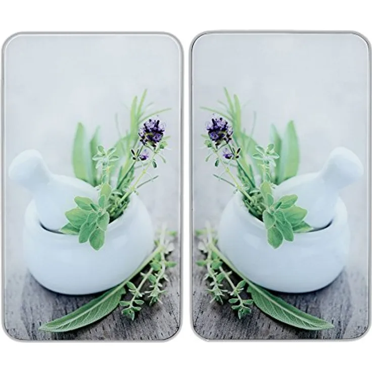 Wenko Herdabdeckplatte, Breite 52 cm, gehärtetes Glas