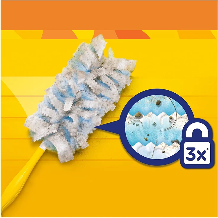 Swiffer Staubmagnet XXL Starterkit und zwei Tücher, 90 cm Teleskopstiel – Bild 3