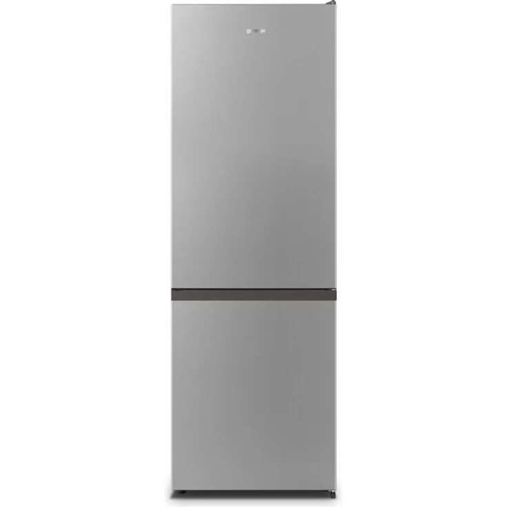 Gorenje NRK 6182 PS4 Kühl-Gefrierkombination, freistehend, Edelstahloptik, NoFrost, LED, Breite 59 cm – Bild 1