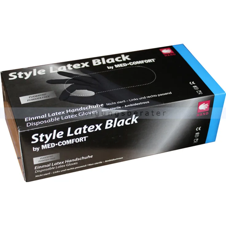 Ampri Latexhandschuhe Black Ninja M