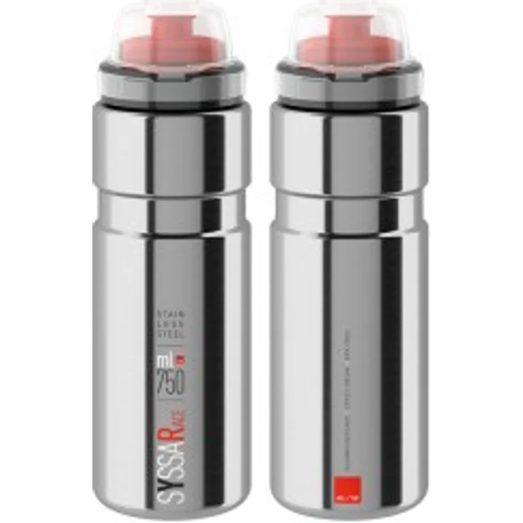 Elite Syssa Race Trinkflasche, 750ml, silber glanz, Edelstahl
