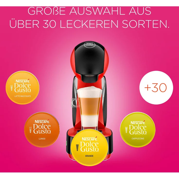 De'Longhi EDG 260.R, NESCAFÉ Dolce Gusto Infinissima , Kapsel Kaffeemaschine , Für heiße und kalte Getränke , 15 bar Pumpendruck für samtige Crema , Ferrari Red – Bild 6