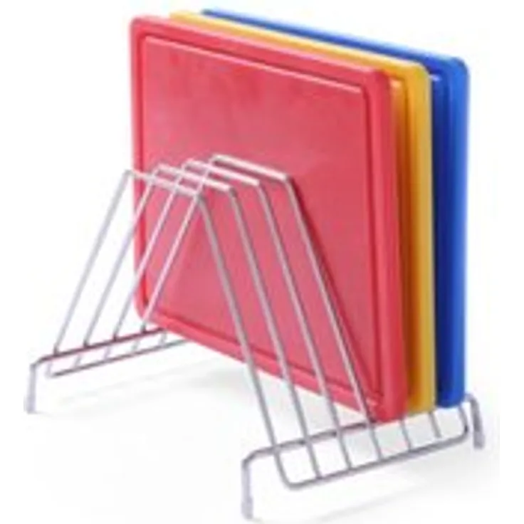 HENDI Schneidbretthalter, für 6 Schneidebretter, bis max. 20 mm Dicke, Edelstahl