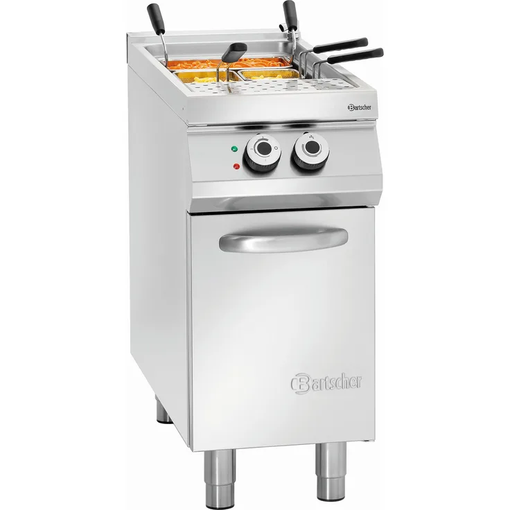 Bartscher Elektro-Nudelkocher, 1 Becken, 40 Liter Fassungsvermögen, silber, 296311