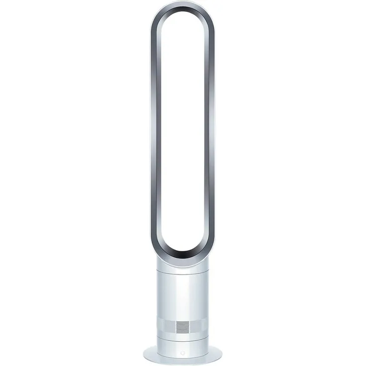 Dyson AM 07 Turmventilator, 56 Watt, mit Timer und Fernbedienung, Fernbedienung, Kunststoff, weiß, silber