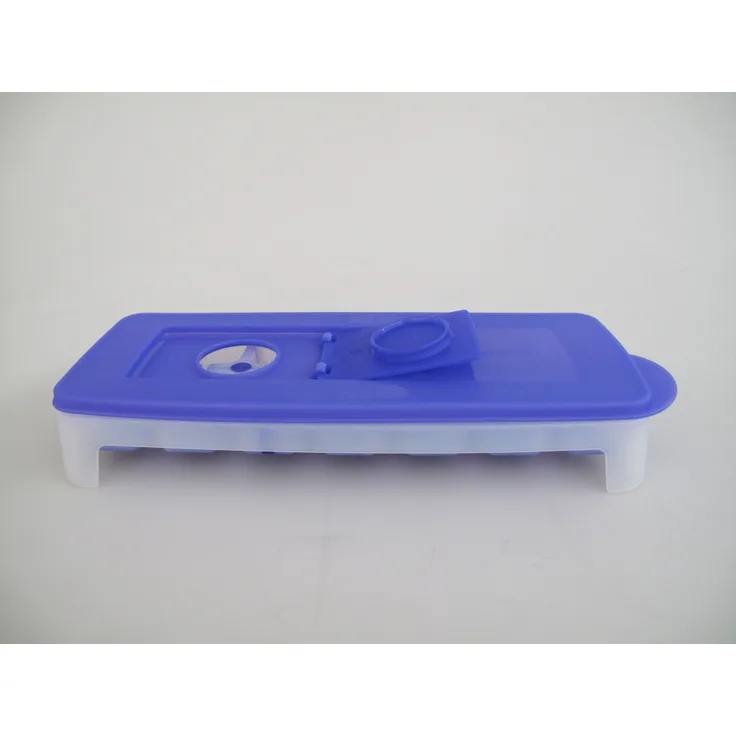 TUPPERWARE Gefrier-Behälter Eiswürfler lila-weiß G29 Eiswürfelwunder