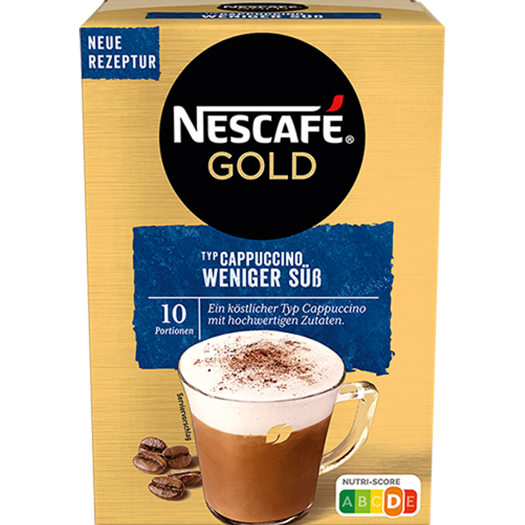 Nescafe Typ Cappuccino Weniger Süß Getränkepulver Löslich 125g