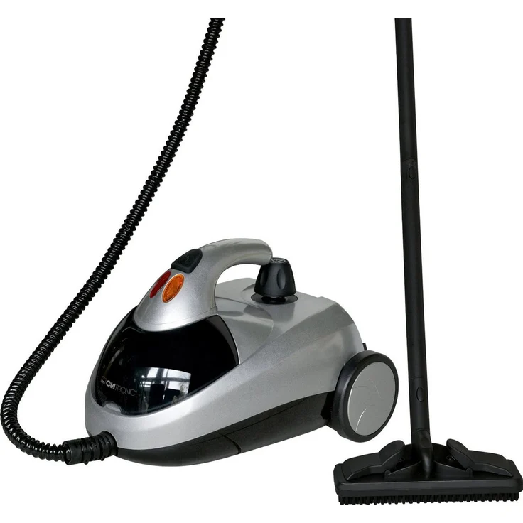 Clatronic Dampfreiniger DR 3280, 4 bar, 1.5 L Wassertank, Edelstahlheizkessel, 10-teiliges Zubehör, silber-metallic – Bild 1