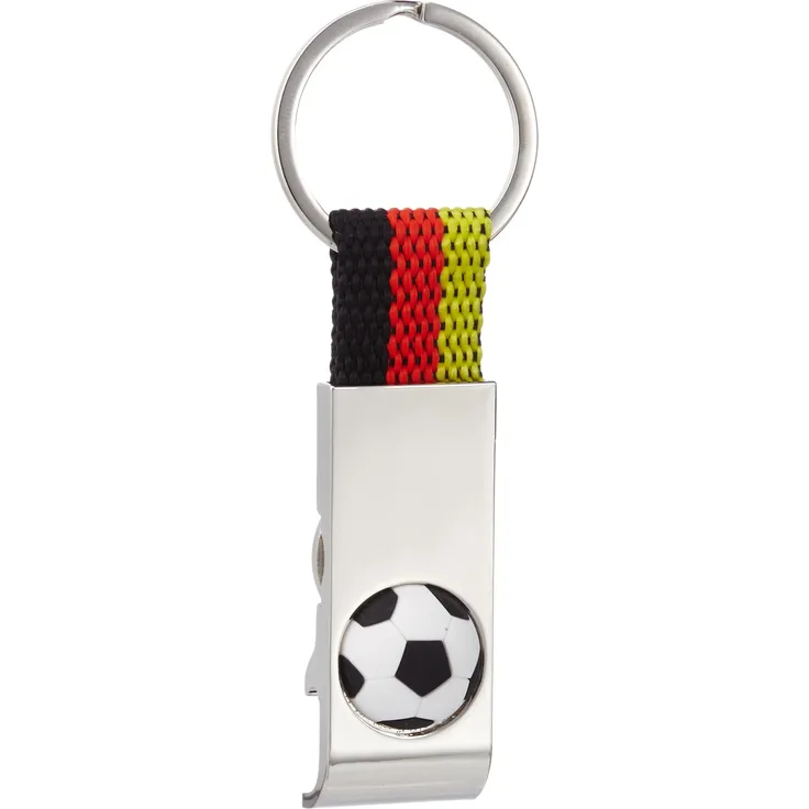 pajoma Schlüsselanhänger ''Fußball'' mit Flaschenöffner und Einkaufschip