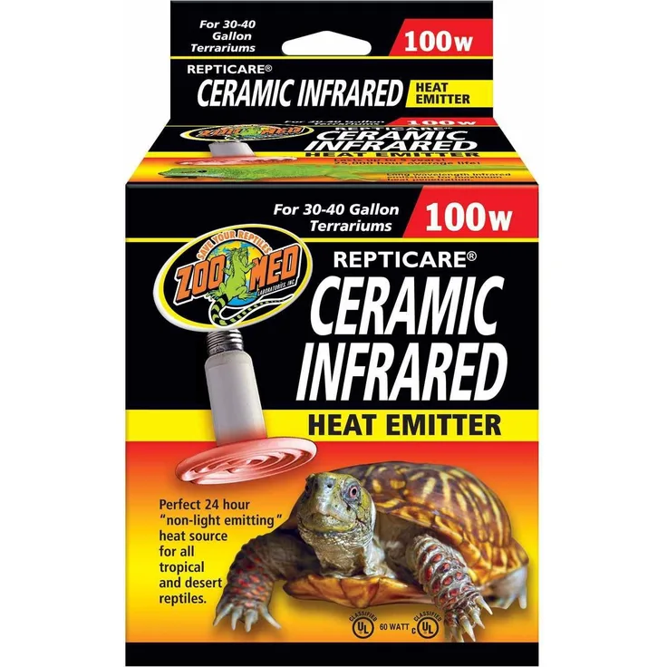 Zoo Med 100E Keramik Heizstrahler, 100 Watt, für Terrarien