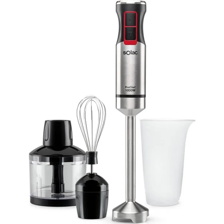 Solac BA5607 Pro Chef Stabmixer, 0,7 L ,1000W, Turbo-Funktion