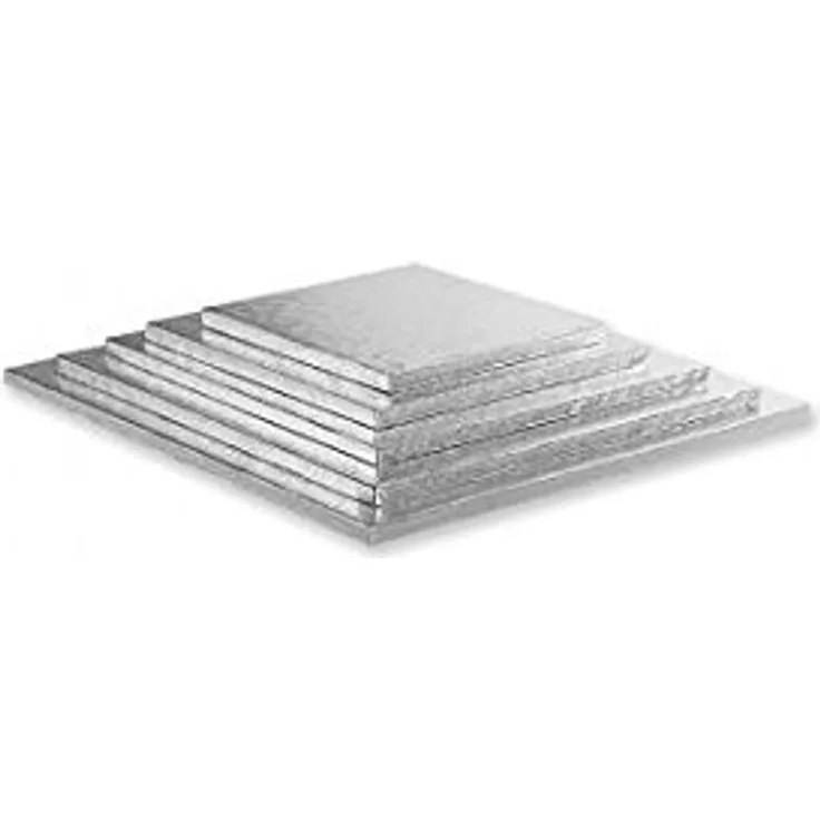 Decora 0931233 CAKEBOARD Silver 36 X 36 H 1,2 CM-14X14''