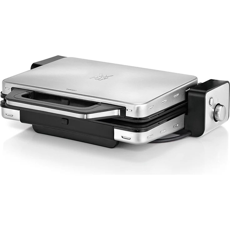 WMF Lono Kontaktgrill 2-in-1, Tischgrill, antihaftbeschichtete Grillplatten, 2100 W, 30 x 20 cm Grillfläche, edelstahl – Bild 1
