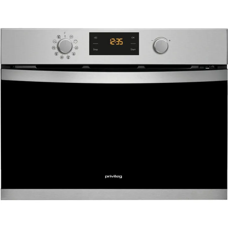 Privileg PMPK3 4545 IN Mikrowelle mit Grill und Heißluft, Einbaugerät, 40 Liter Garraum, 900 Watt