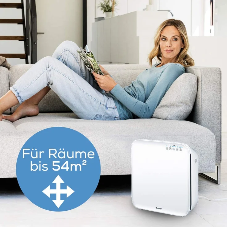 Beurer LR 310 Luftreiniger, mit HEPA-Filter, Automatikfunktion, 3 Stufen, Filterwechselanzeige (66019)  – Bild 4