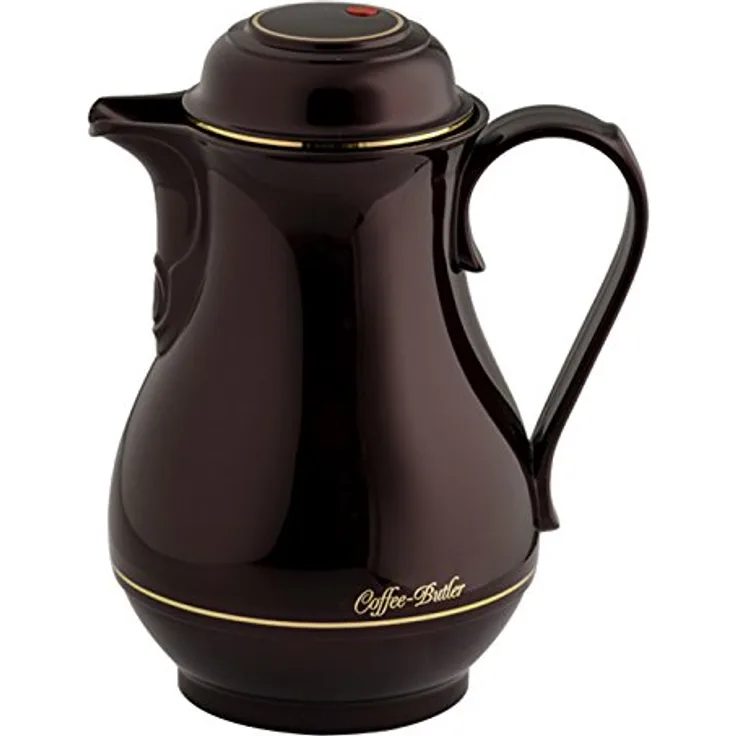 Rotpunkt 330 Isolierkanne, 1 L, Kunststoff, dunkelrot, 14,9 x 14,9 x 24,3 cm