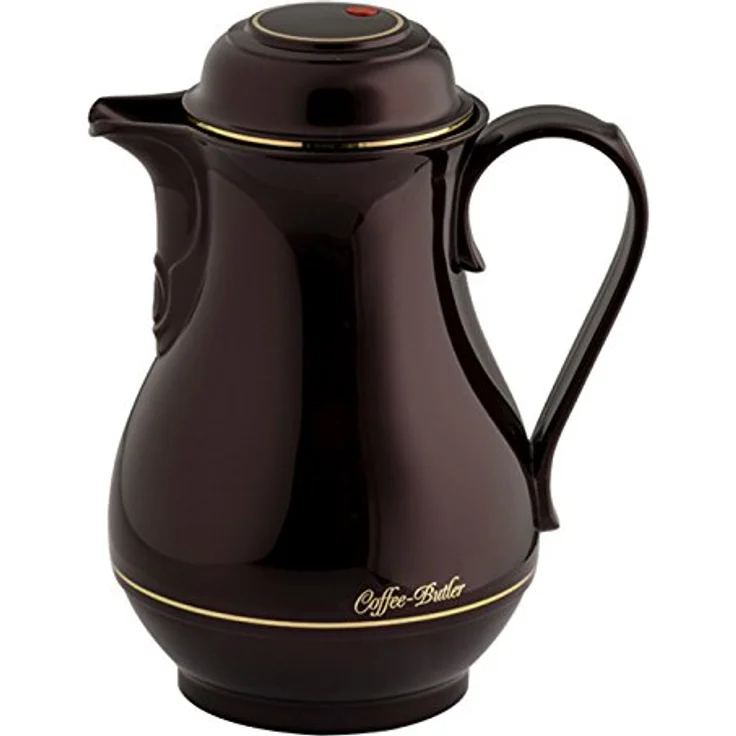 Rotpunkt 330 Isolierkanne, 1 L, Kunststoff, dunkelrot, 14,9 x 14,9 x 24,3 cm