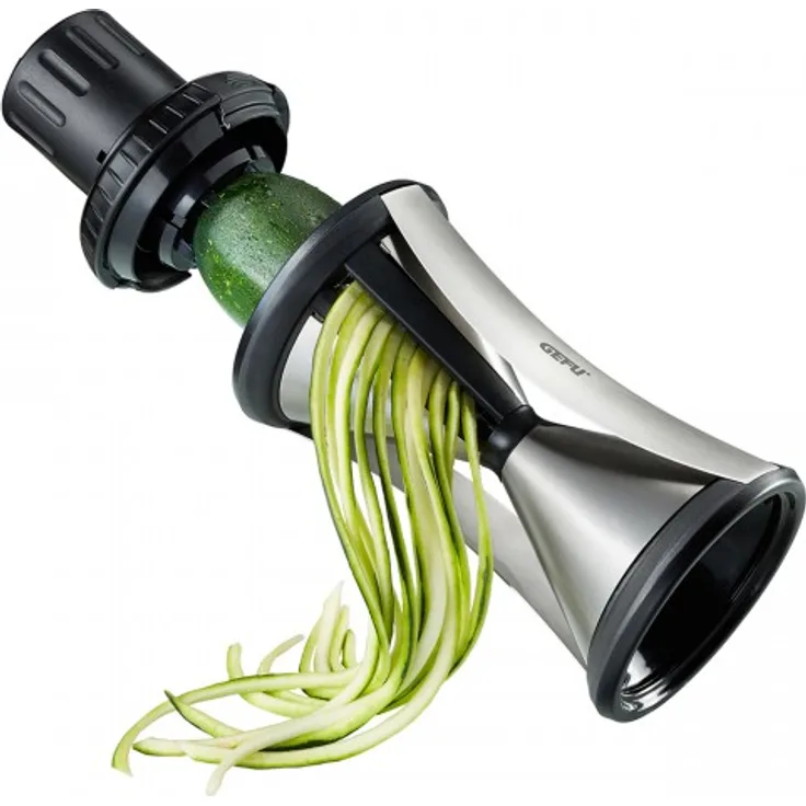 Original Gefu Spiralschneider 13700 - Perfekte Gemüsespaghetti im Handumdrehen dank Spirelli XL ? Profi Küchenhelfer