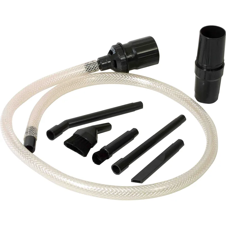 Menalux D18N Mikrodüsenset (Zubehör, Düsen für Detailreinigung, 7-teiliges Set, Adapter, Aufbewahrungsbox, flexibel einsetzbar, Staubsaugerdüse, passend für Staubsaugertypen mit 32-35 mm, schwarz)