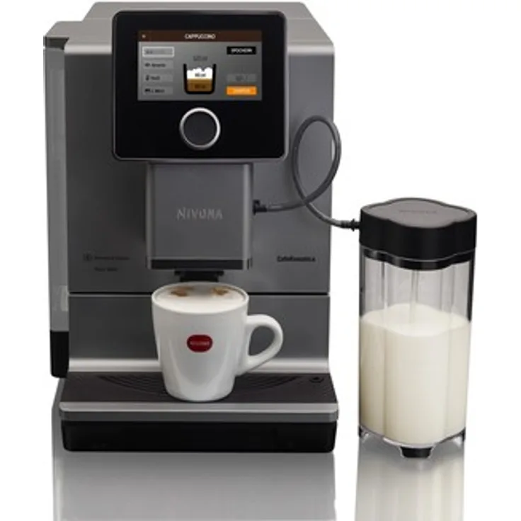 Nivona NICR CafeRomatica 970 Kaffeevollautomat, 5 Kaffeestärken, Aroma Balance System, App-Connection, Titan, mit Milchsystem und integriertem Mahlwerk