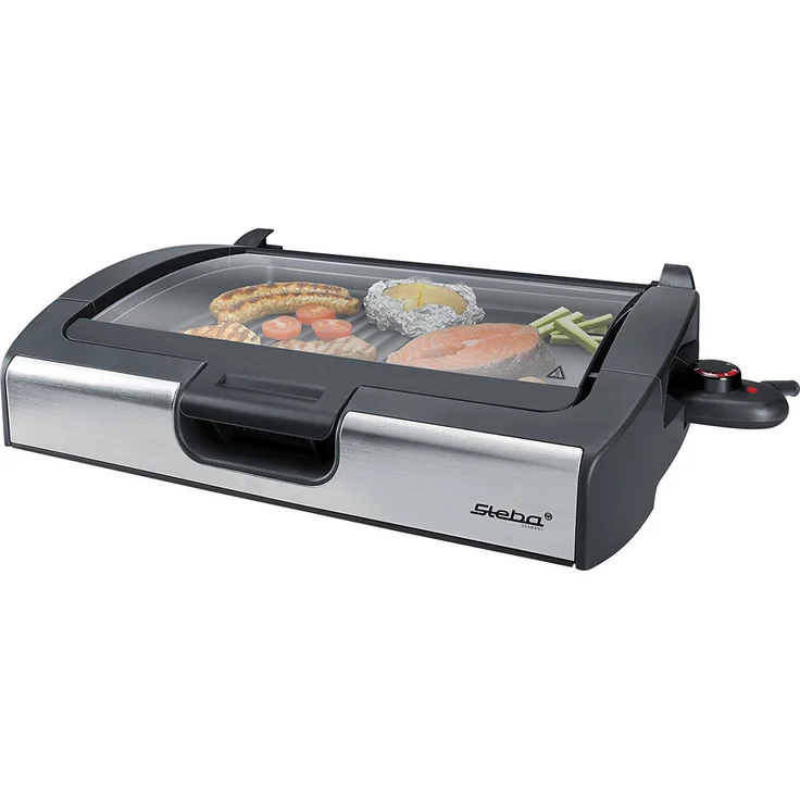Steba VG200 Tischgrill, 40 x 29 cm, Grillplatte mit Glasdeckel, 2200 Watt – Bild 6