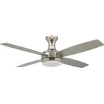 AireRyder Deckenventilator mit Beleuchtung und Fernbedienung Saturn, Nickel satiniert, Flügel Pinie und Silber, 132 cm