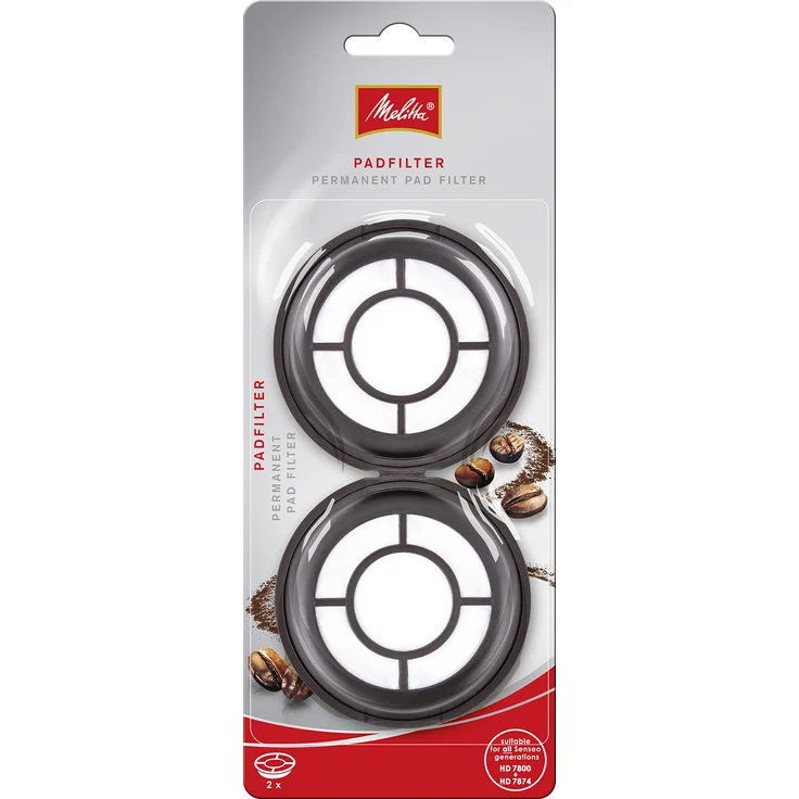 Melitta 180424 Permanent Kaffeefilter 2 Stück für alle Philips Senseo Kaffeepadmaschinen – Bild 1