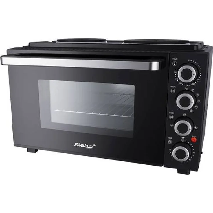 Steba Germany KB K30 Minibackofen Antihaftbeschichtung, Grillfunktion, Timerfunktion, stufenloser Temperaturregler 30l
