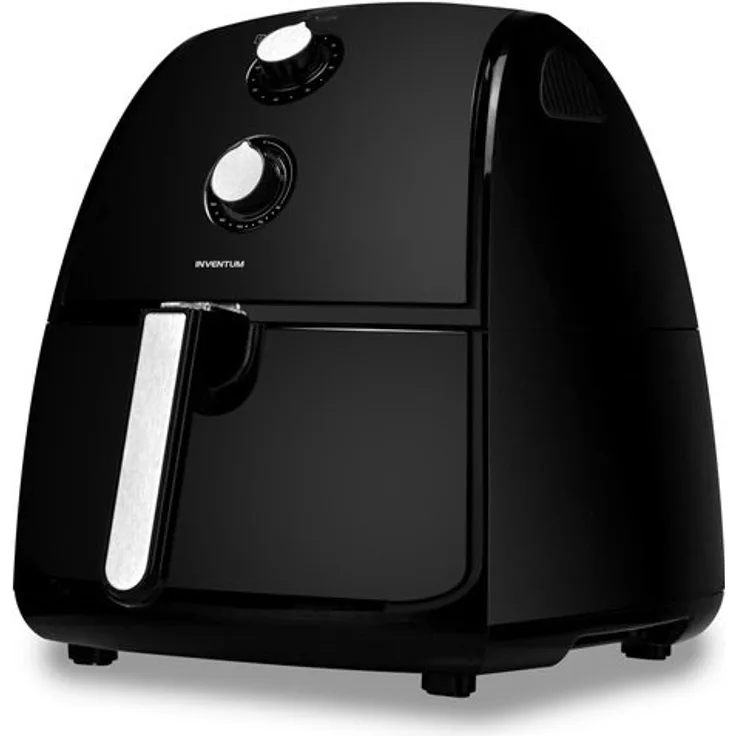 Inventum GF400HL Heißluftfritteuse, ohne Öl, 4 Liter Fassungsvermögen, 1500 Watt, schwarz