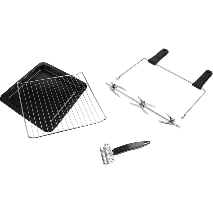 Rommelsbacher BG 1805-E, Minibackofen, Backen & Grillen, 42 Liter Volumen, 7 Heizarten, Umluft, Drehspieß, Temperaturbereich 80 - 230 °C, Doppelverglasung, Innenbeleuchtung, Zeitschaltuhr, 1800 Watt, Edelstahl – Bild 5