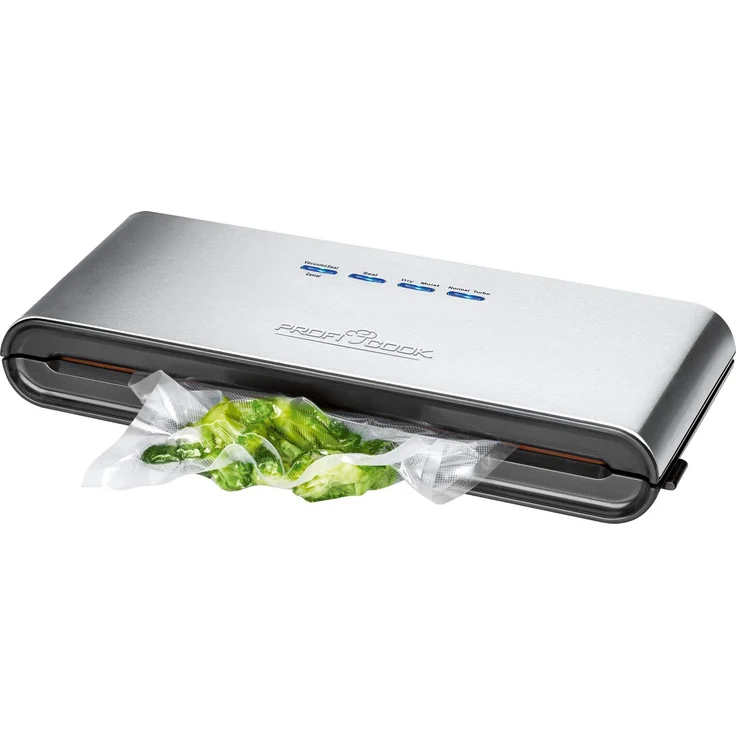 ProfiCook PC-VK 1080 Edelstahl-Vakuumiergerät, Lebensmittel bleiben vakuumiert bis zu 8x länger frisch  – Bild 2