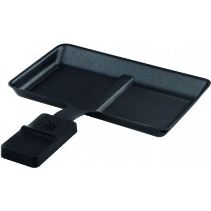 WMF Küchenminis Raclette 2 Personen, Grill, 3 Pfännchen, Schieber und Keramikschüssel für Schokoladenfondue, 370 W, edelstahl matt  – Bild 7