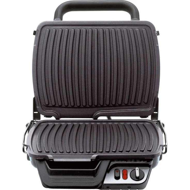 Tefal GC3060 3in1 Kontaktgrill mit Überback-Funktion, 2000W, doppelte Grillfläche wenn aufgeklappt als Tischgrill-BBQ, auch für Sandwich, Steak, Panini, regelbarer Thermostat, antihaftbeschichtet, silber – Bild 2